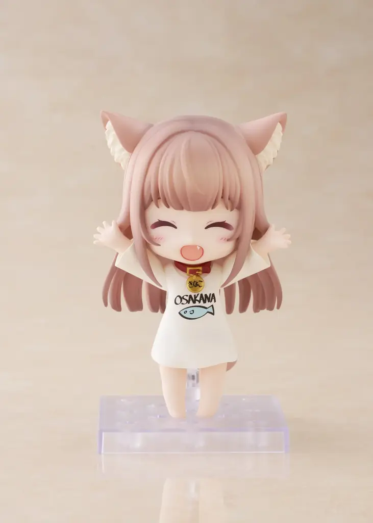 人気イラストレーターしま原先生の『うちのねこが女の子でかわいい』より、「きなこ」がねんどろいどになって登場! 画像 4
