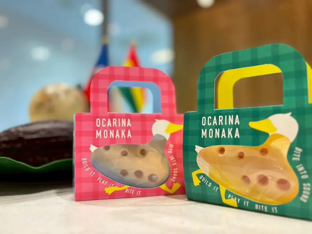 世界初！吹けて食べれる “お菓子”な楽器「オカリナモナカ」誕生 画像 1