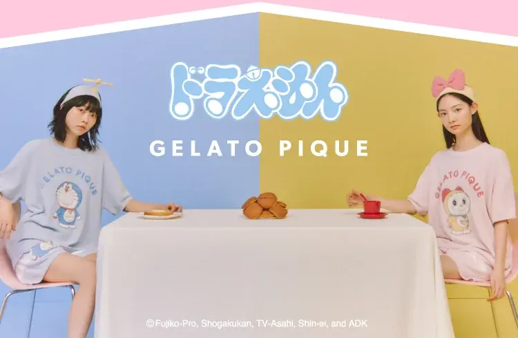 【ドラえもん meets GELATO PIQUE】おはようとおやすみを一緒に過ごす、ドラえもんのスペシャルなコレクションが初登場！＜8月7日(木)発売＞ 画像 1