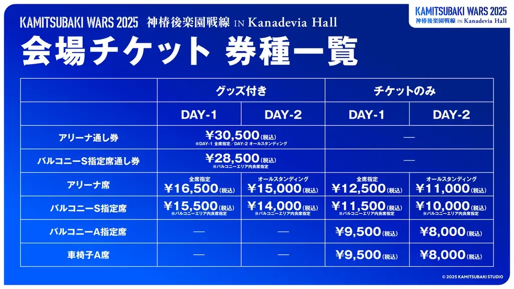 「神椿フェス2025」&春猿火・ヰ世界情緒 TWO-MAN LIVEを11月2日(日)・3日(月) Kanadevia Hallで開催決定！ 画像 2