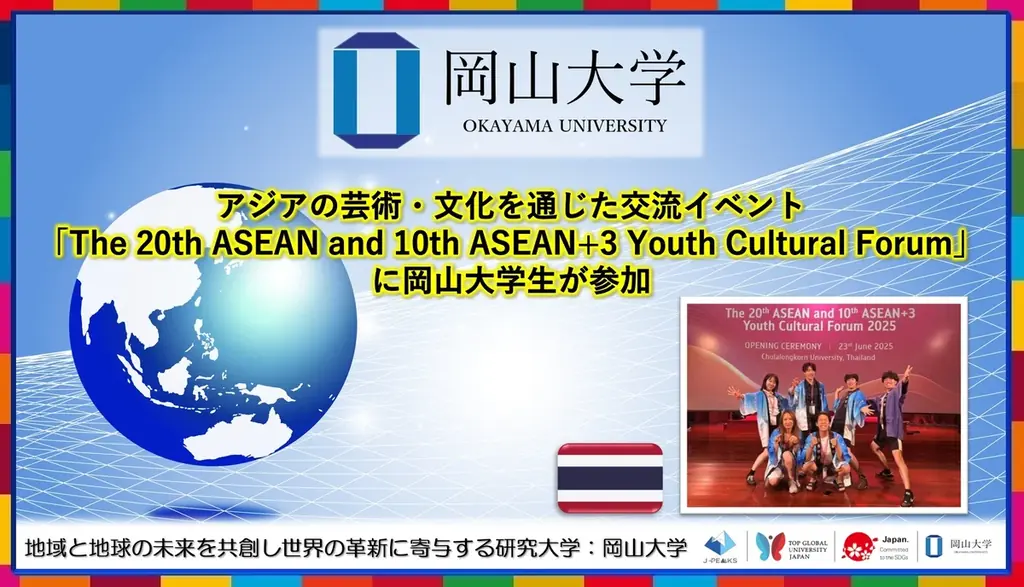6月22日開始 岡山大学生がASEAN文化交流フォーラムで日本文化発信