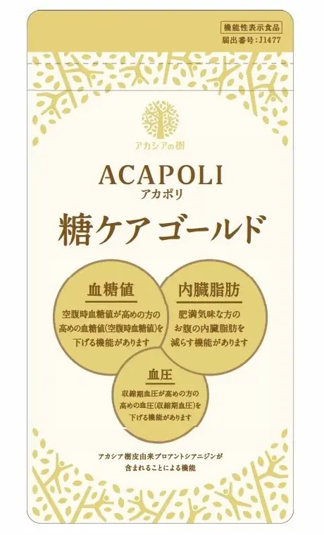 2025年10月発売予定「アカポリ 糖ケアゴールド」の多機能サプリとは