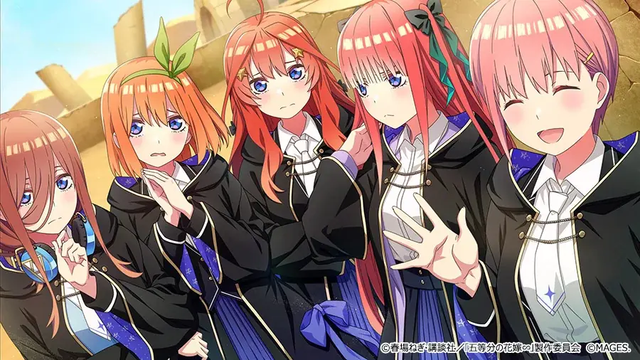 TVアニメ「五等分の花嫁」コンシューマゲーム完全新作『五等分のプリンセス ～幻想と深淵と魔法学院～』ADVシーンを紹介するメインストーリームービー公開のお知らせ 画像 6