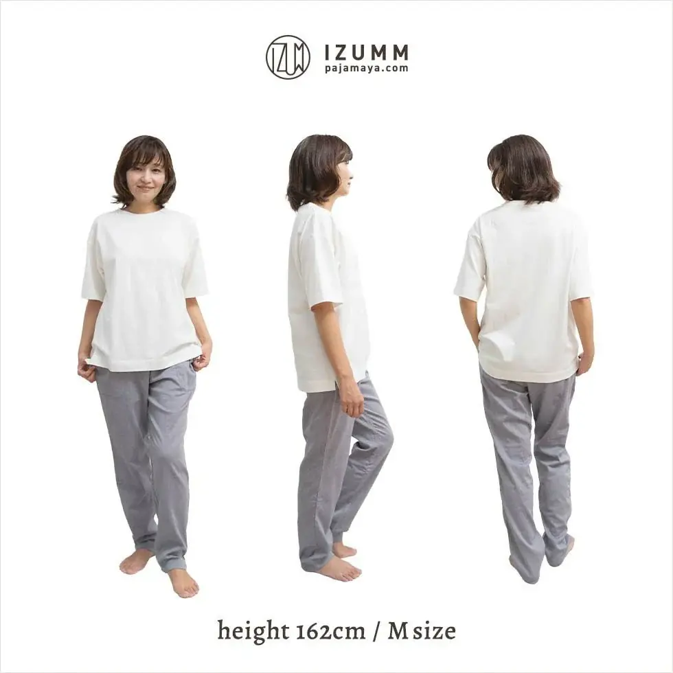 【新商品】寝る時Tシャツ派必見！『”寝るため”のTシャツパジャマセット』が誕生。「なめらか×ふんわり」が全身を包む、大人のスマートな日常着がパジャマ屋IZUMMより登場。＜株式会社フレックス＞ 画像 9