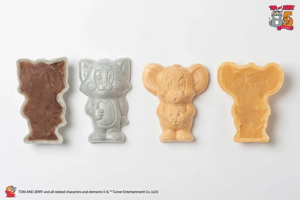 [トムとジェリー85周年記念] ミニソフビのようにデザインされた最中「トムとジェリー モナカ チョコレート＆チーズ味」の登場です 画像 11