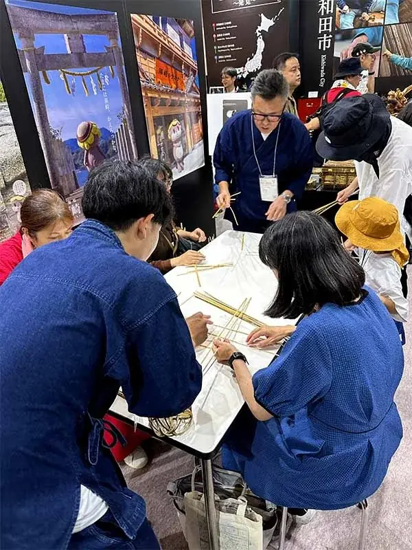 大阪・関西万博「虎竹花籠ワークショップ」開催しました 画像 3