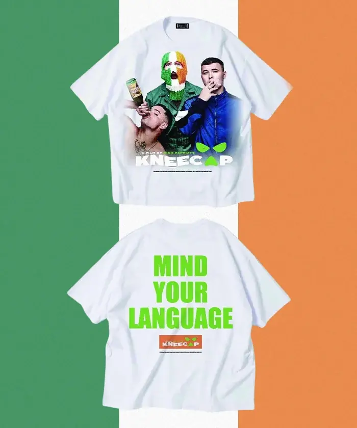 ＼世界各地の映画祭で絶賛／​ 映画公開を記念し​型破りなヒップホップ・トリオが権利のために闘う。映画「KNEECAP／ニーキャップ」×FREAK’S STORE 初のコラボレーションアイテムが登場！ 画像 2
