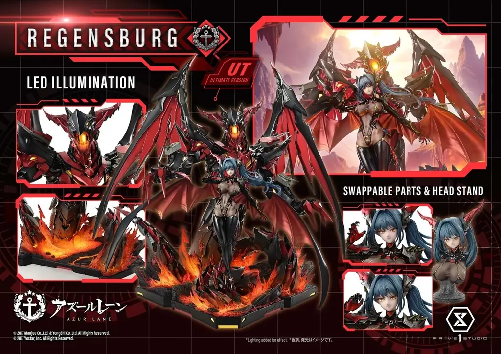 『アズールレーン』から、「レーゲンスブルク」の1/6スケールスタチューが登場 画像 14