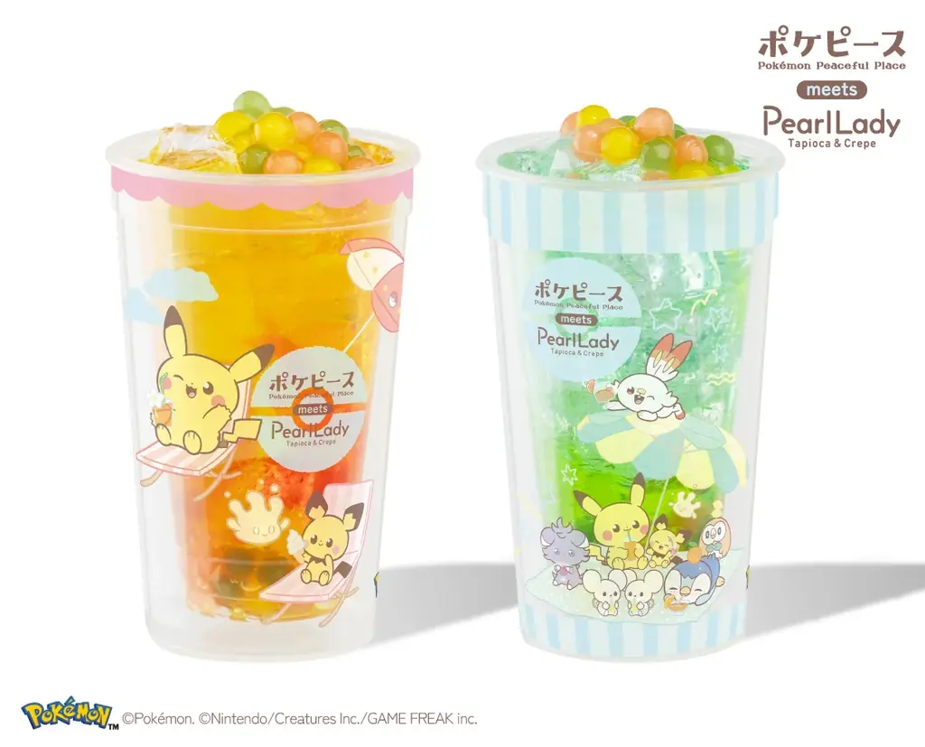 【パールレディ】ポケピースのなかまたちと過ごす、夏のごほうび時間！ポケピースデザインのカップでカラフルなソーダを楽しもう！ 画像 2