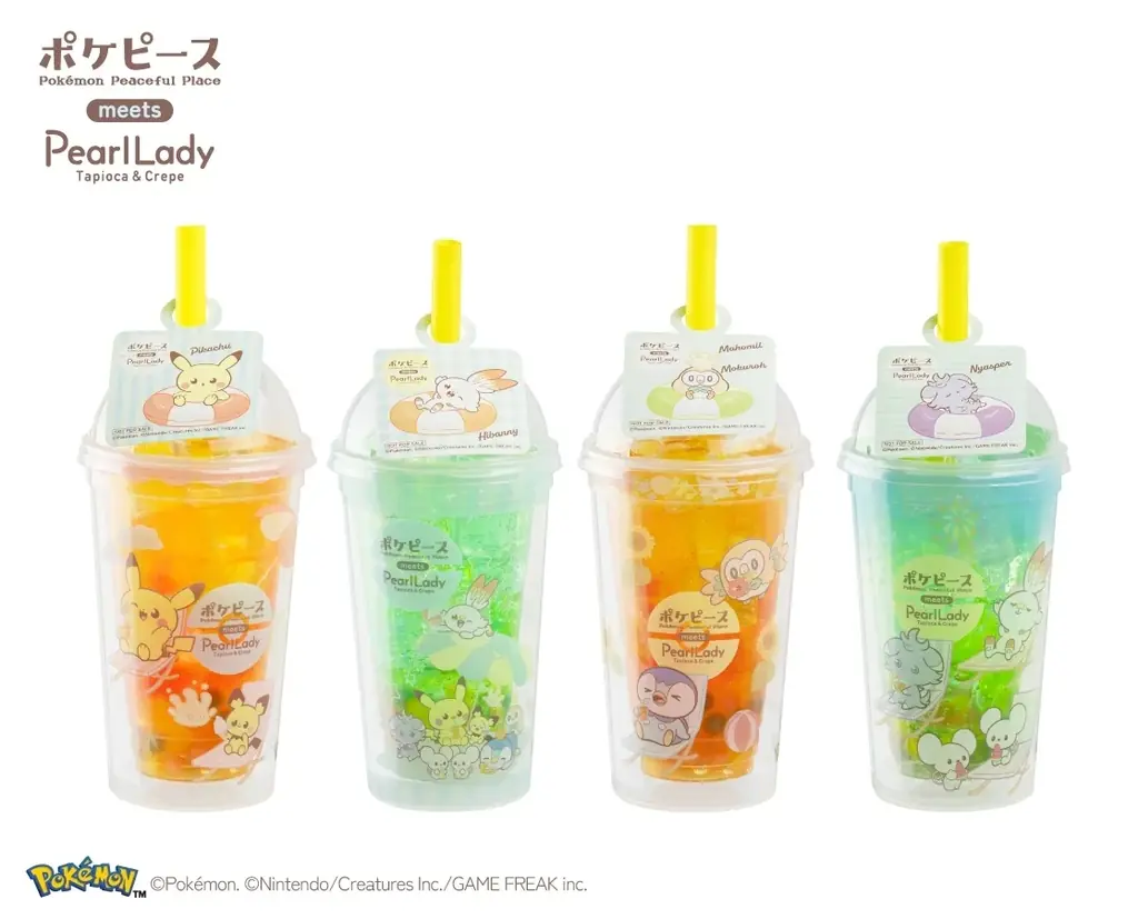 【パールレディ】ポケピースのなかまたちと過ごす、夏のごほうび時間！ポケピースデザインのカップでカラフルなソーダを楽しもう！ 画像 4