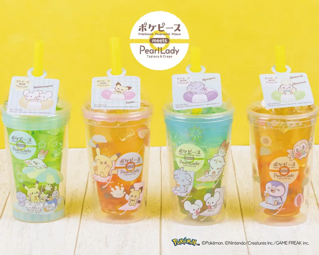 【パールレディ】ポケピースのなかまたちと過ごす、夏のごほうび時間！ポケピースデザインのカップでカラフルなソーダを楽しもう！ 画像 5