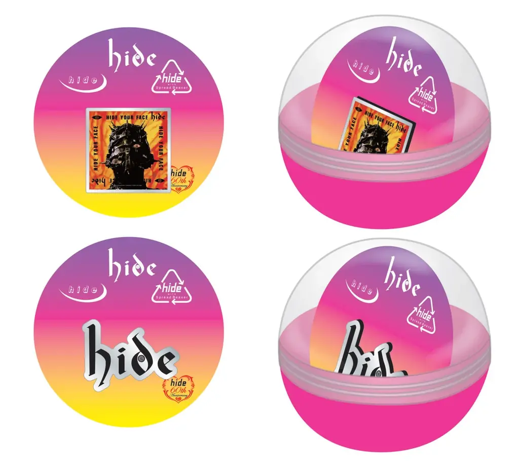 アーティストのアルバムジャケットやロゴをデザインしたピンズカプセルトイシリーズ『THE ARTIST COLLECTION』「hide」2企画同時の再販売が決定！ 画像 3