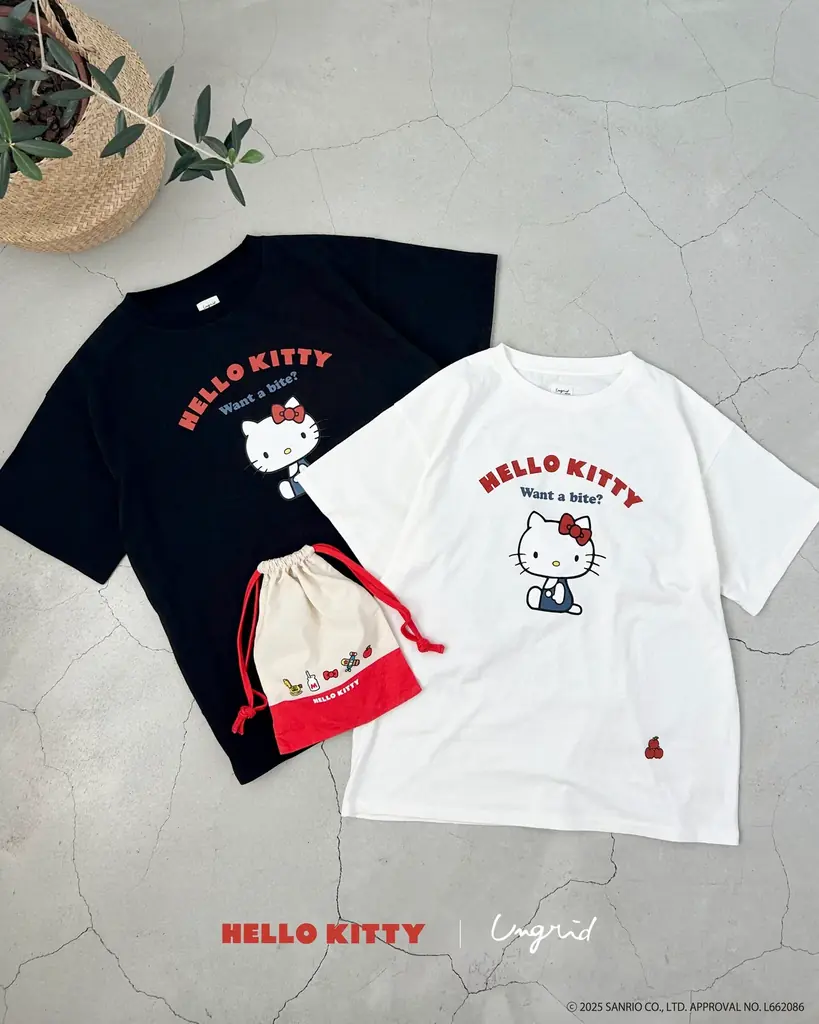 Ungrid×ハローキティコラボが7月31日発売！限定Tシャツ＆ポーチ登場