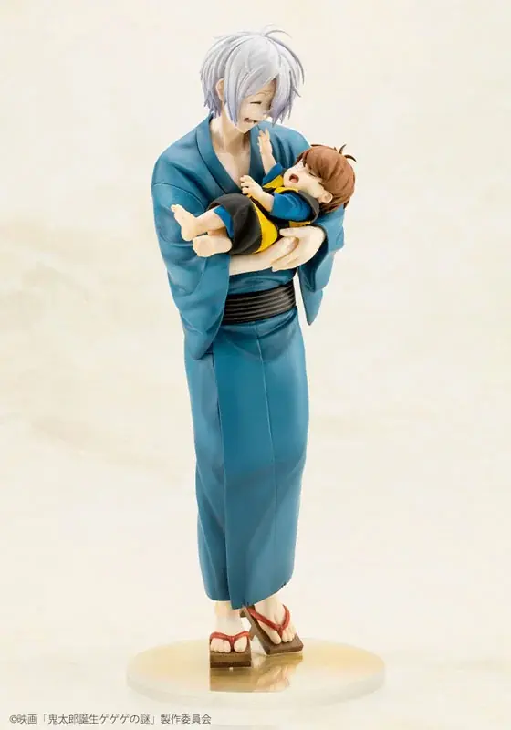 映画「鬼太郎誕生 ゲゲゲの謎」より、来場者特典イラストをベースに「鬼太郎の父＆赤子鬼太郎」をフィギュア化。あみあみにて予約受付中。 画像 3