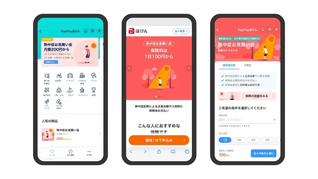 【PayPayほけん】PayPayほけんの「熱中症お見舞い金」、今年度の加入件数が、昨年度の合計加入数を上回る13.2万件を突破 画像 5
