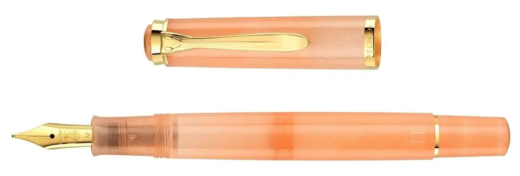 ドイツの高級筆記具ブランド【ペリカン】から特別なインクコレクションと同じカラーで楽しめる万年筆「M200アプリコットアゲート」８月限定発売。インクとのセットボックスも100セット限定で同時発売。 画像 6