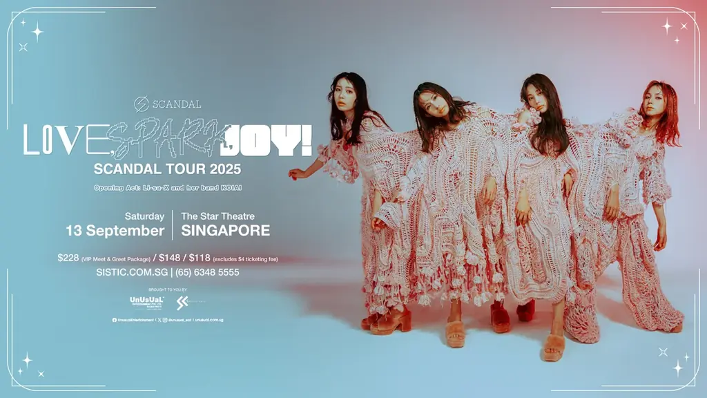 日本の女性ロックバンドSCANDAL（スキャンダル）がシンガポールにて再演！ 画像 1