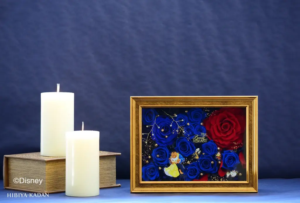 ディズニー・アニメーション映画『美女と野獣』のロマンチックな世界観を表現したプリザーブドフラワー2種を日比谷花壇の店頭で数量限定発売。 画像 4