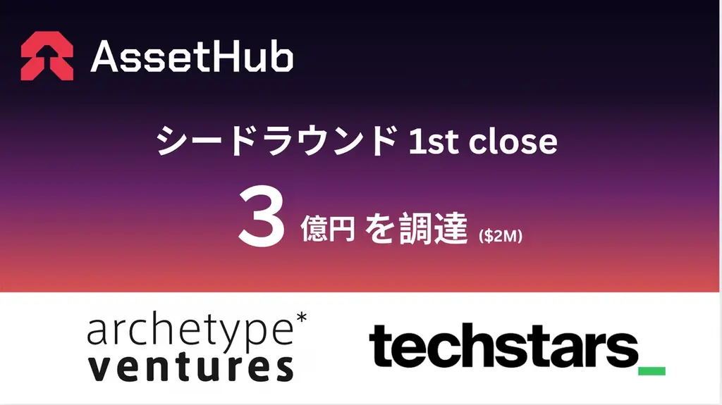 2025年8月1日発表、AssetHubが3億円調達しAI×3D制作を加速