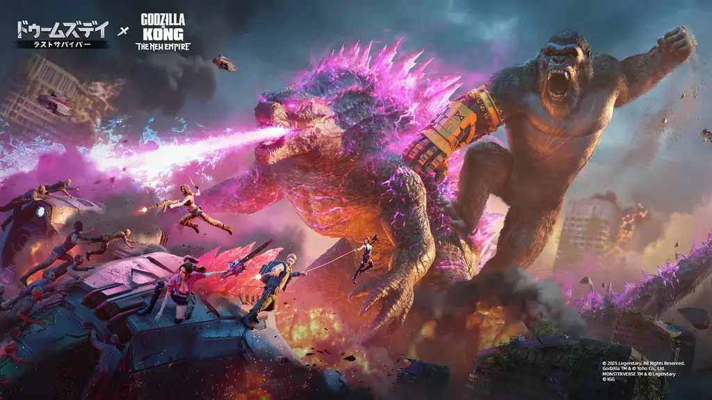 ゾンビ系戦略シミュレーションRPG『ドゥームズデイ：ラストサバイバー』、映画『ゴジラ×コング 新たなる帝国』とのコラボイベントを8月1日より開催決定！ 画像 1