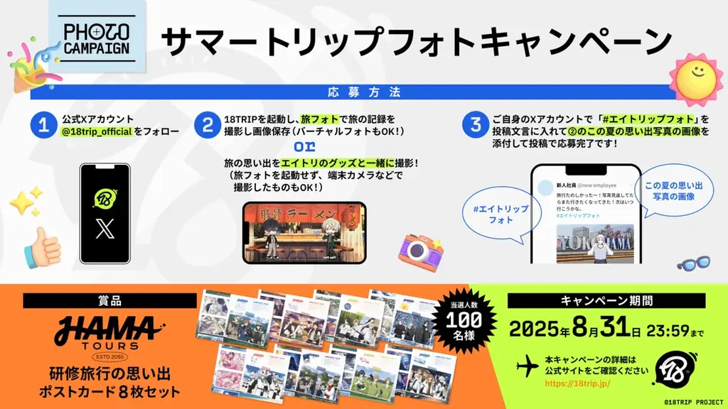 近未来おもてなしアドベンチャー『18TRIP（エイティーントリップ）』「バーチャル夏旅ログインボーナス」を開催！ 画像 2