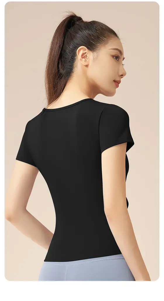 Tシャツ V字トップス ヨガ服 ヨガウェア 新規取引募集を開始いたしました。 画像 2