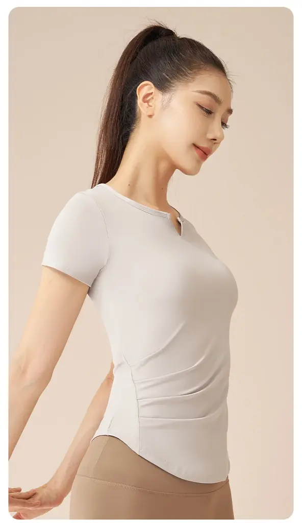 Tシャツ V字トップス ヨガ服 ヨガウェア 新規取引募集を開始いたしました。 画像 5