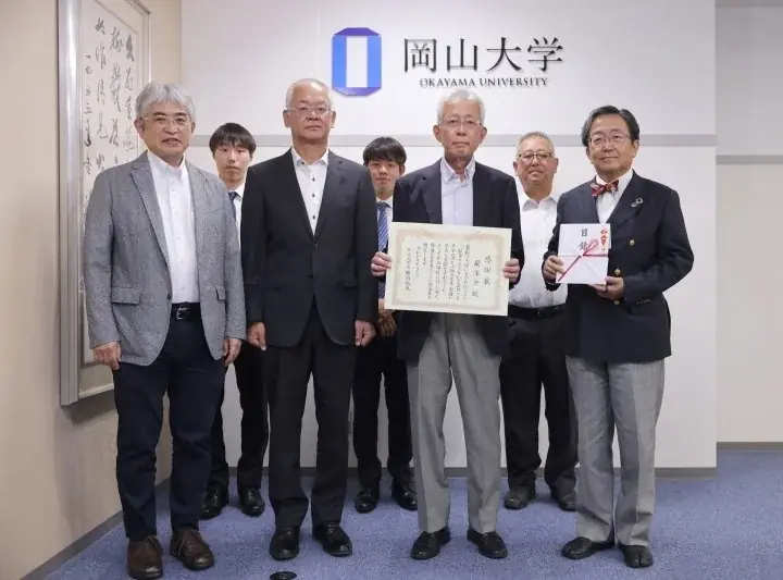 【岡山大学】岡山大学ヨット部へ新艇を寄贈したOB・OGへの感謝状贈呈式を実施しました 画像 4