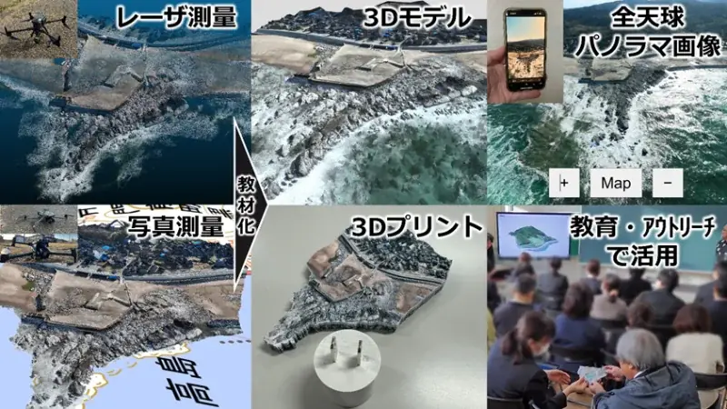 令和6年能登半島地震で変化した地形の高精細3Dデータを公開～災害・地形の基礎研究や環境教育・防災教育の教材として活用可能～ 画像 2