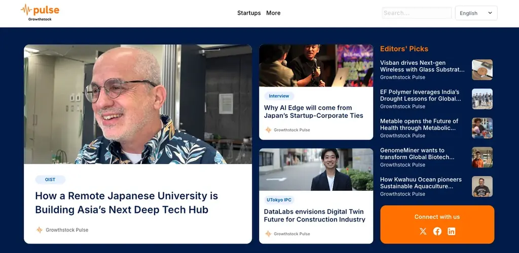日本とアジアのスタートアップの挑戦を伝え、個人・企業との新たな接点を創るメディア「Growthstock Pulse」正式リリース 画像 1