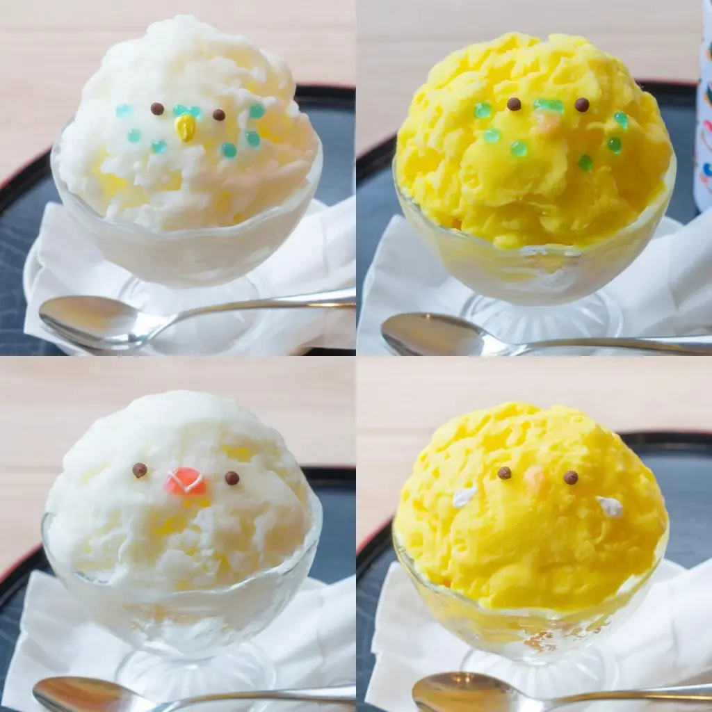 第2弾「セキセイインコの夏祭り」8/1からSTART!文鳥&イエローセキセイがかき氷に♪マスカットと紅茶のゼリーも新登場♪限定スイーツで真夏もひんやり癒しタイムを♪ 画像 3