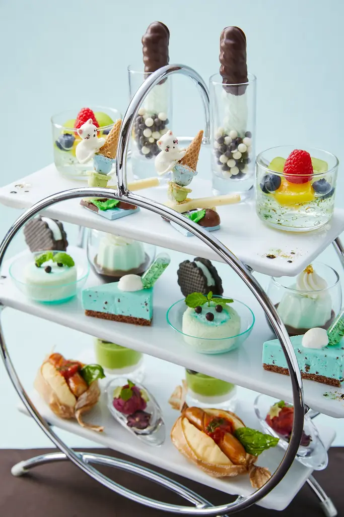 【ロイヤルパークホテル】清涼感あふれる爽やかな「チョコミントアフタヌーンティー」が9月限定で登場。 画像 2