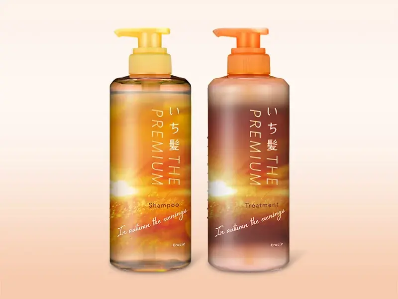 導入美容液配合の「いち髪 THE PREMIUM 」 から シャンプー＆トリートメント「In autumn , the evenings 秋は夕暮れ 。」数量限定発売！ 画像 1