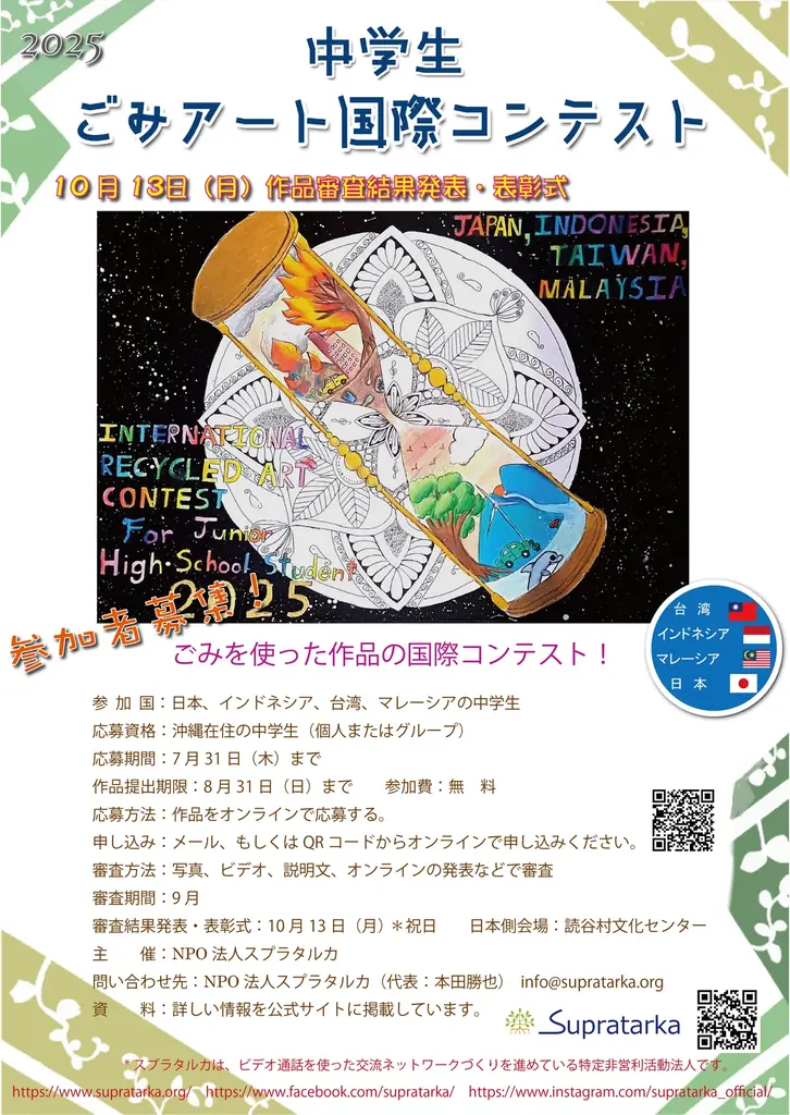 『中学生 ごみアート国際コンテスト』 参加者全国募集! 画像 2