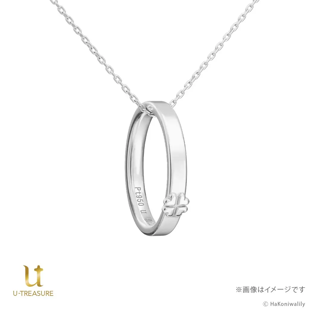 ふたりの指のサイズでリングを作成。【ハコニワリリィ】リングネックレス。刻印やモチーフ、イメージカラーを表現し天然石をあしらった彼女とのつながりを感じられるデザイン 画像 12