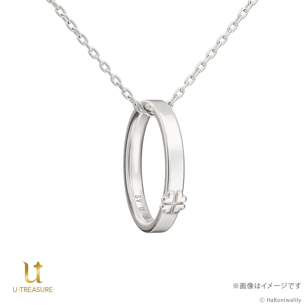 ふたりの指のサイズでリングを作成。【ハコニワリリィ】リングネックレス。刻印やモチーフ、イメージカラーを表現し天然石をあしらった彼女とのつながりを感じられるデザイン 画像 13