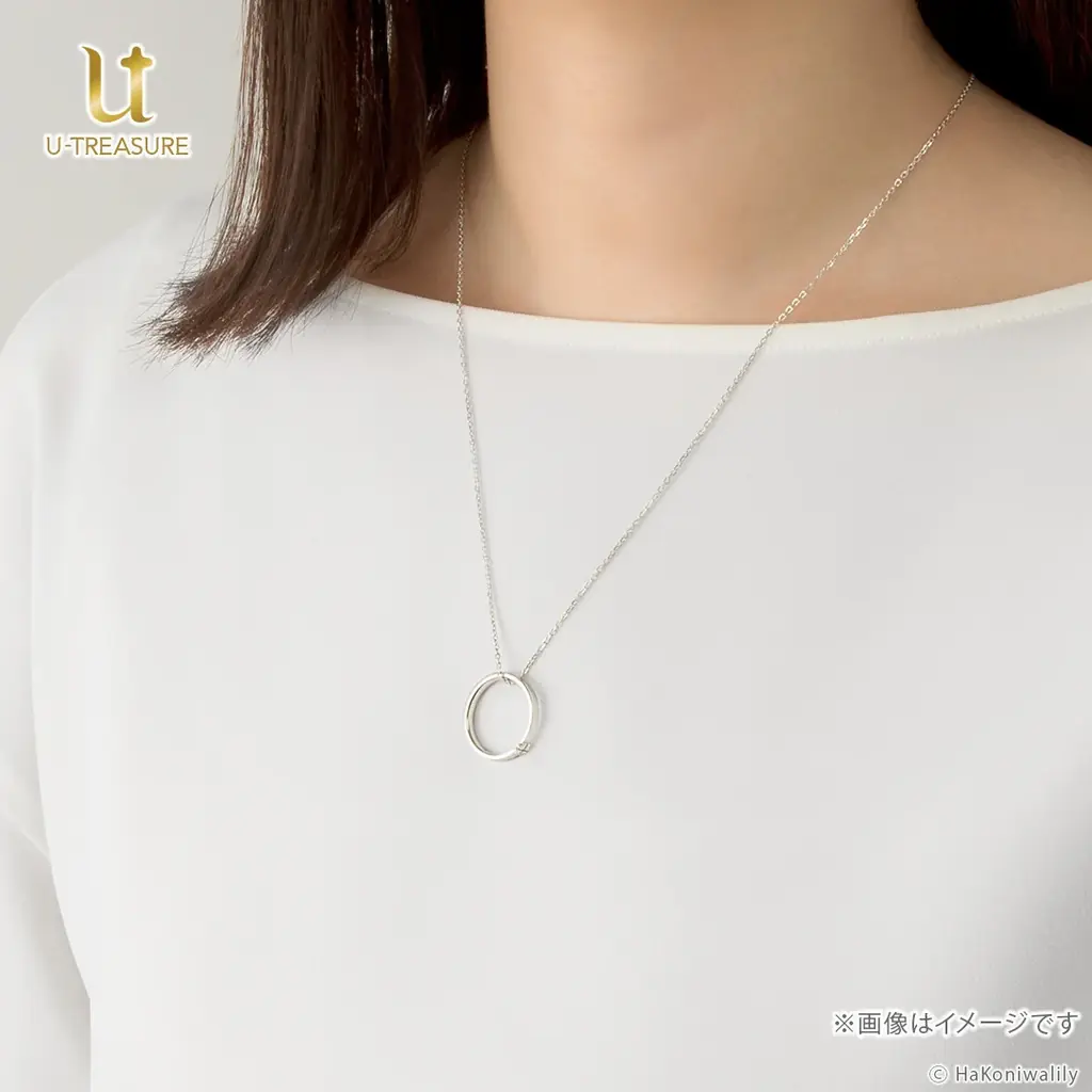 ふたりの指のサイズでリングを作成。【ハコニワリリィ】リングネックレス。刻印やモチーフ、イメージカラーを表現し天然石をあしらった彼女とのつながりを感じられるデザイン 画像 17