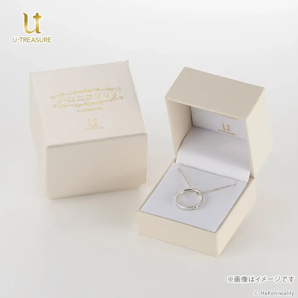 ふたりの指のサイズでリングを作成。【ハコニワリリィ】リングネックレス。刻印やモチーフ、イメージカラーを表現し天然石をあしらった彼女とのつながりを感じられるデザイン 画像 7