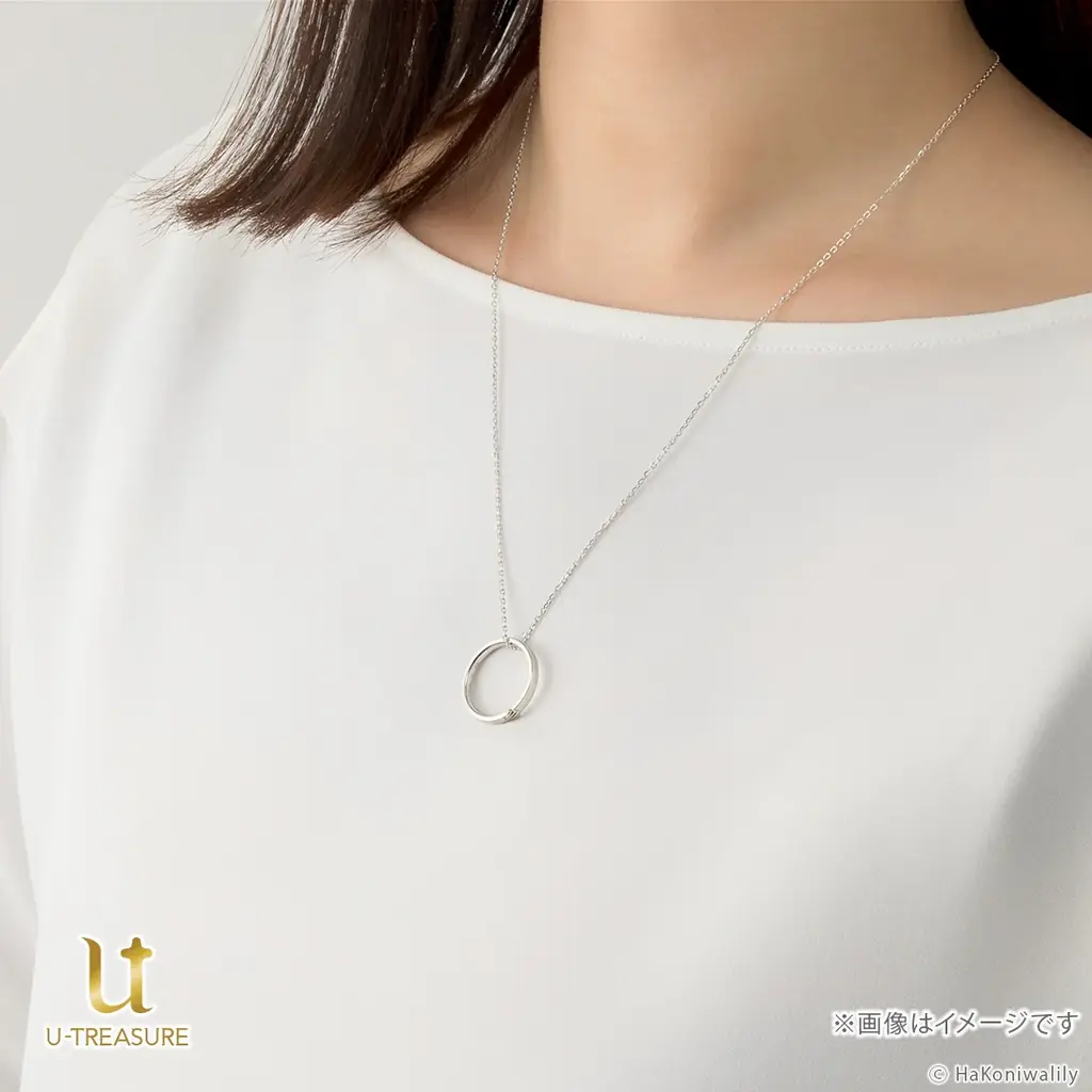 ふたりの指のサイズでリングを作成。【ハコニワリリィ】リングネックレス。刻印やモチーフ、イメージカラーを表現し天然石をあしらった彼女とのつながりを感じられるデザイン 画像 8