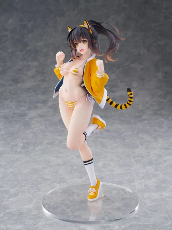 大人気イラストレーターけけもつ氏のオリジナルキャラクター『トラ娘のちょび美』が立体化。あみあみ限定でご案内中。 画像 4