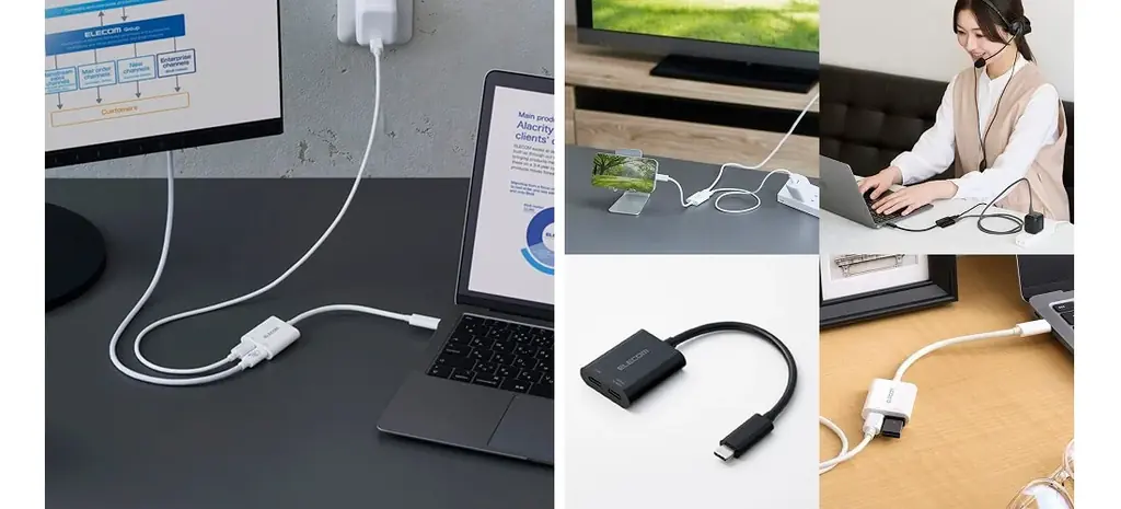 USB Type-Cポート搭載のスマートフォン・パソコンの画面をテレビやモニターに映像出力！同時に充電もできる変換アダプターを新発売 画像 1