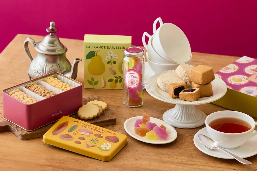 【Afternoon Tea】スコーン着想の新作焼き菓子「スコーンケーキ」やクッキー缶入り「芋栗バターサブレ」など、秋の紅茶＆お菓子を発売 画像 1