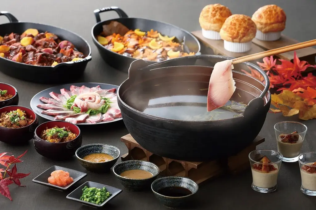 【名古屋プリンスホテル スカイタワー】「秋色スイーツコレクション&秋の恵みランチブッフェ」「黒瀬ぶりしゃぶと秋の恵みディナーブッフェ~黄金色の秋宴~」を販売 画像 2