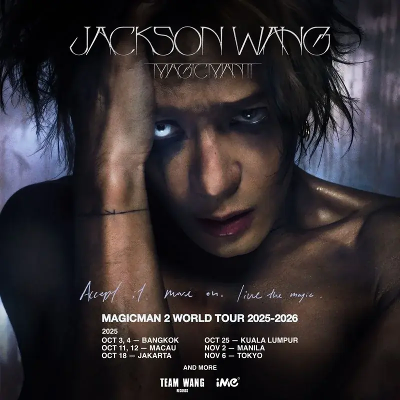 ジャクソン・ワンのMAGICMAN 2ツアーが10月3日アジアから開幕！
