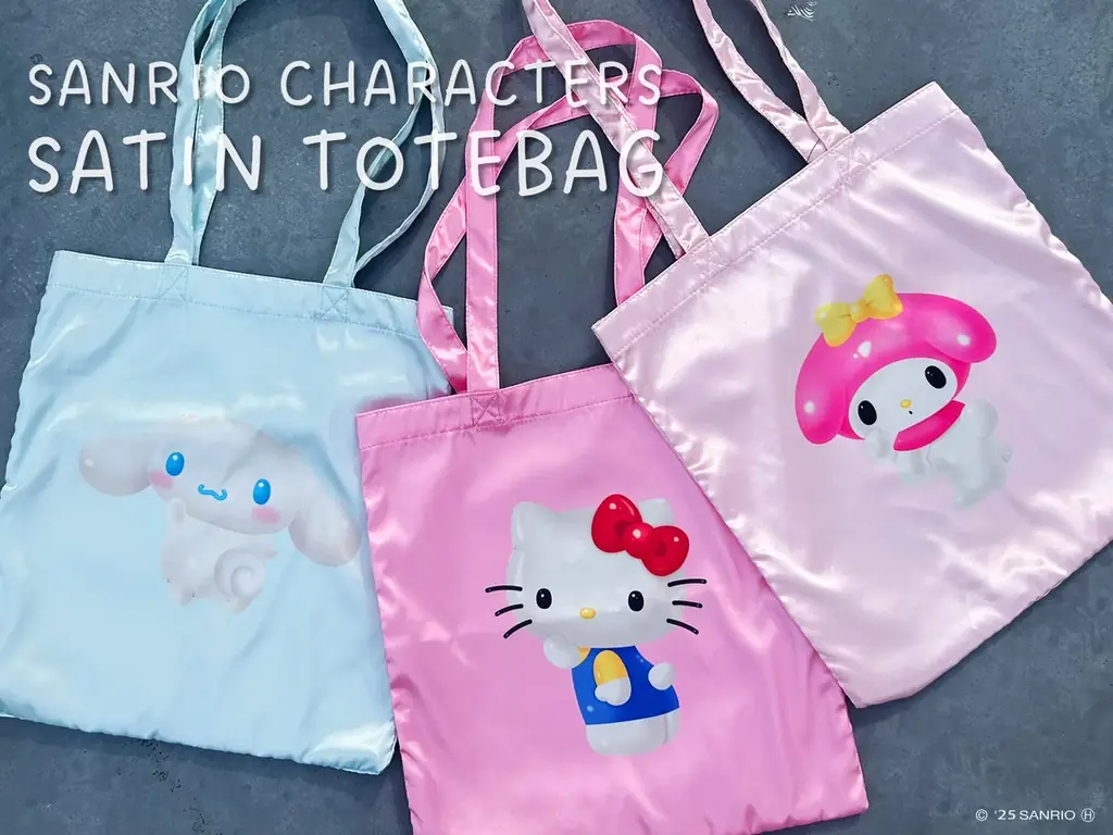E-COMEGROUPより、『SANRIO SATIN TOTE BAG SERIES 』発売！ 画像 1