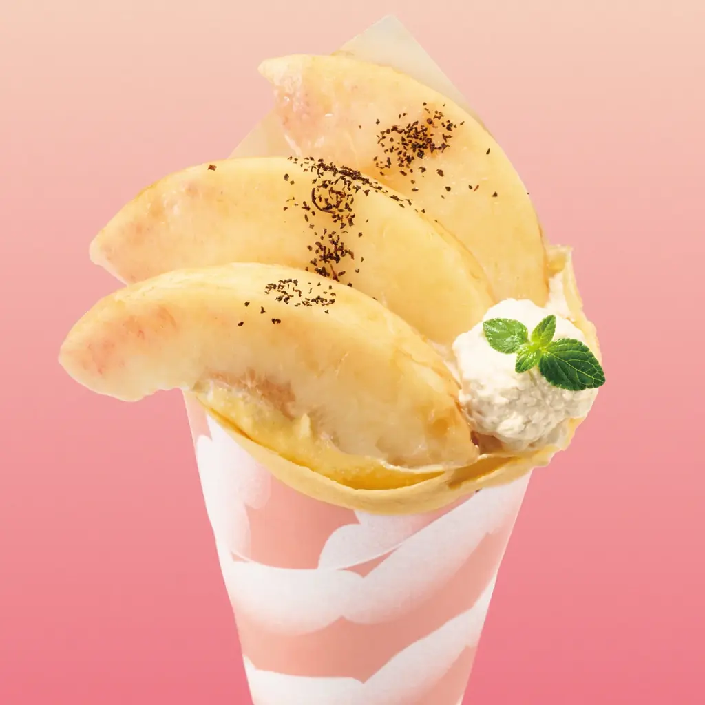 ほっかほっか亭クラフトバーガーショップ「トリコバーガー北野田店」から新作「フレッシュクレープ 白桃アールグレイ」が8月8日(金)より新発売! 画像 2