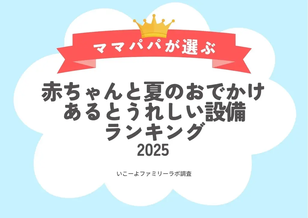 2025年夏 赤ちゃんとのおでかけに必要な設備ランキング発表