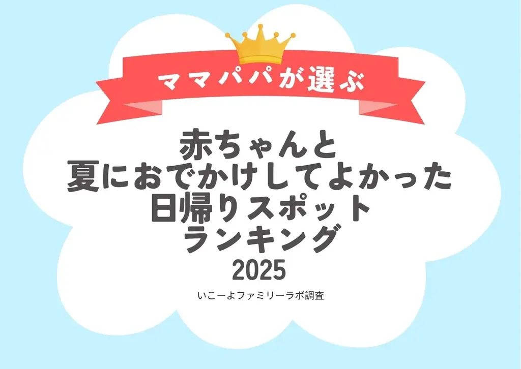 2025年8月7日発表 赤ちゃんと夏のおでかけ人気スポットランキング