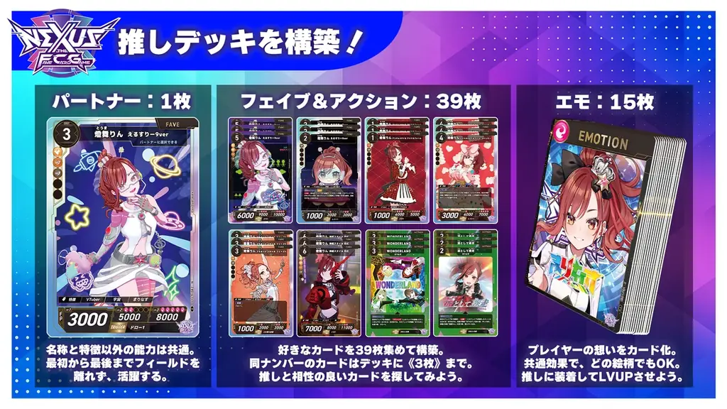 カードで推し活!新作カードゲーム「NEXUS(ネクサス)」誕生! 画像 6