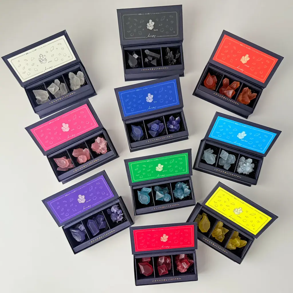 “推し色”で楽しむ宝石菓子。全10色展開の琥珀糖ボックスが登場！2025年8月8日(金)正午より発売開始 画像 3